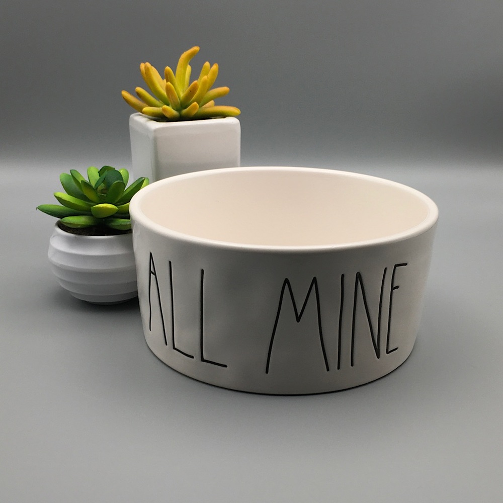Rae Dunn “All Mine” pet dog cat bowl. Pre 2018